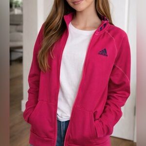 Adidas Climalite Full Zip Mock Neck Tracksuit Top